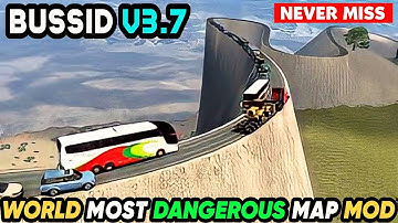 MOST DANGEROUS MAP MOD For Bus Simulator Indonesia || Bussid V3.7.1 || Offroad Gamers ||