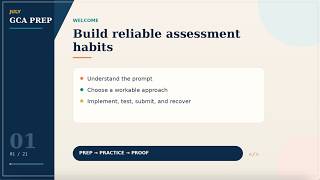 General Coding Assessment Certification Preparation