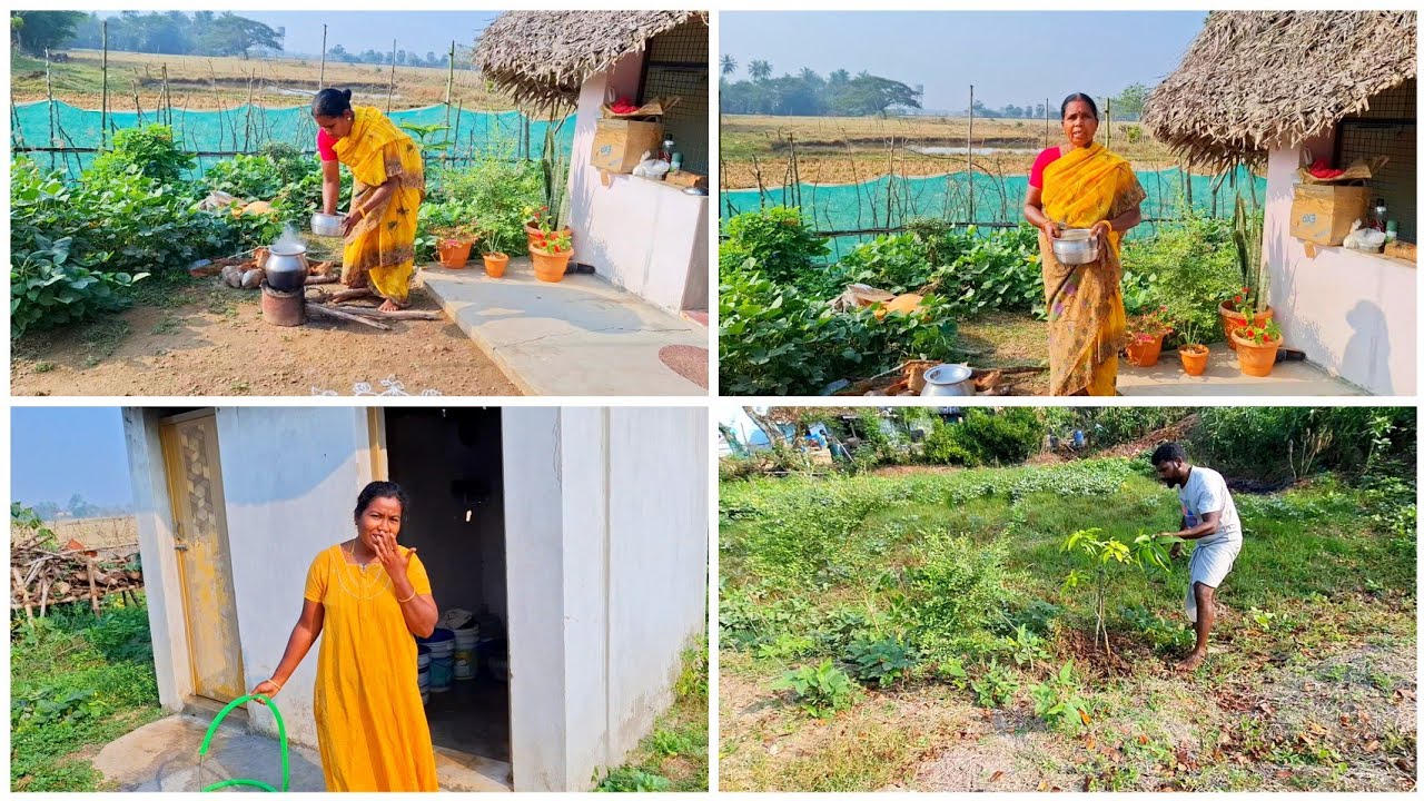 அழகு இல்லத்தில் எங்கள் காலை சமையல் | Village life 