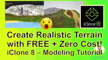 How to create a Terrain for iClone 8 with Blender | Material | Sculpting | Painting
