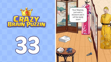 Crazy Brain Puzzle Level 33 Huanhuan Bathing