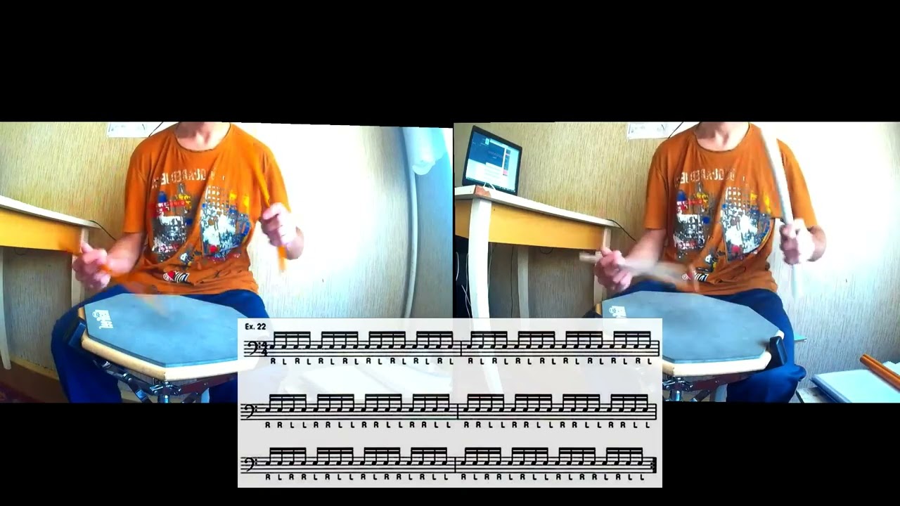 Drum рутина: Joe Morello’s Killer Exercise Ex. 22 под Фарандола Ж. Бизе
