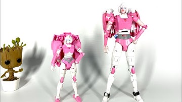 Scale Comparisons: M&M’s (Mainline and Masterpiece scale) Arcee