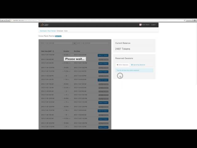 INE Rack Scheduler Demo