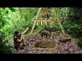 Forest Warrior Skills/ Camouflage Camera, Wildlife Tracking, Crafting a Large Bushcraft Trap P.2