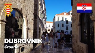 Dubrovnik, Croatia. A walk on the narrow streets of the Old Town. 4K