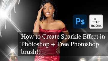 How to Create Sparkle Effect in Photoshop + Free Photoshop brush!!