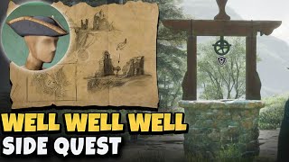 Use the Well's Treasure Map to find the treasure - Well Well Well  | Side Quest Hogwart Legacy