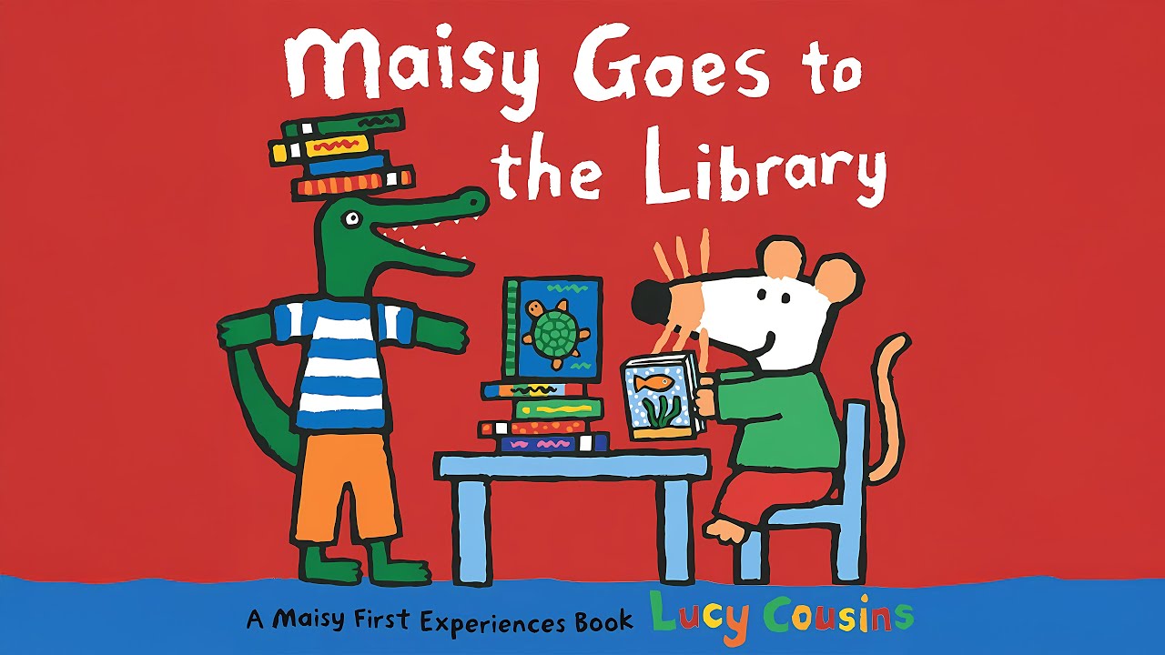 Мейзи идёт в библиотеку 📚 | Детское чтение вслух | Первый визит в библиотеку