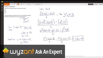 finding difference quotient (slope of a secant line) for small values of "h"
