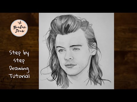 How to draw Harry Styles step by step | Drawing Tutorial | YouCanDraw