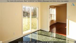 Priced at $215,000 - 6251 Glen Flint Court, Indianapolis, IN 46201