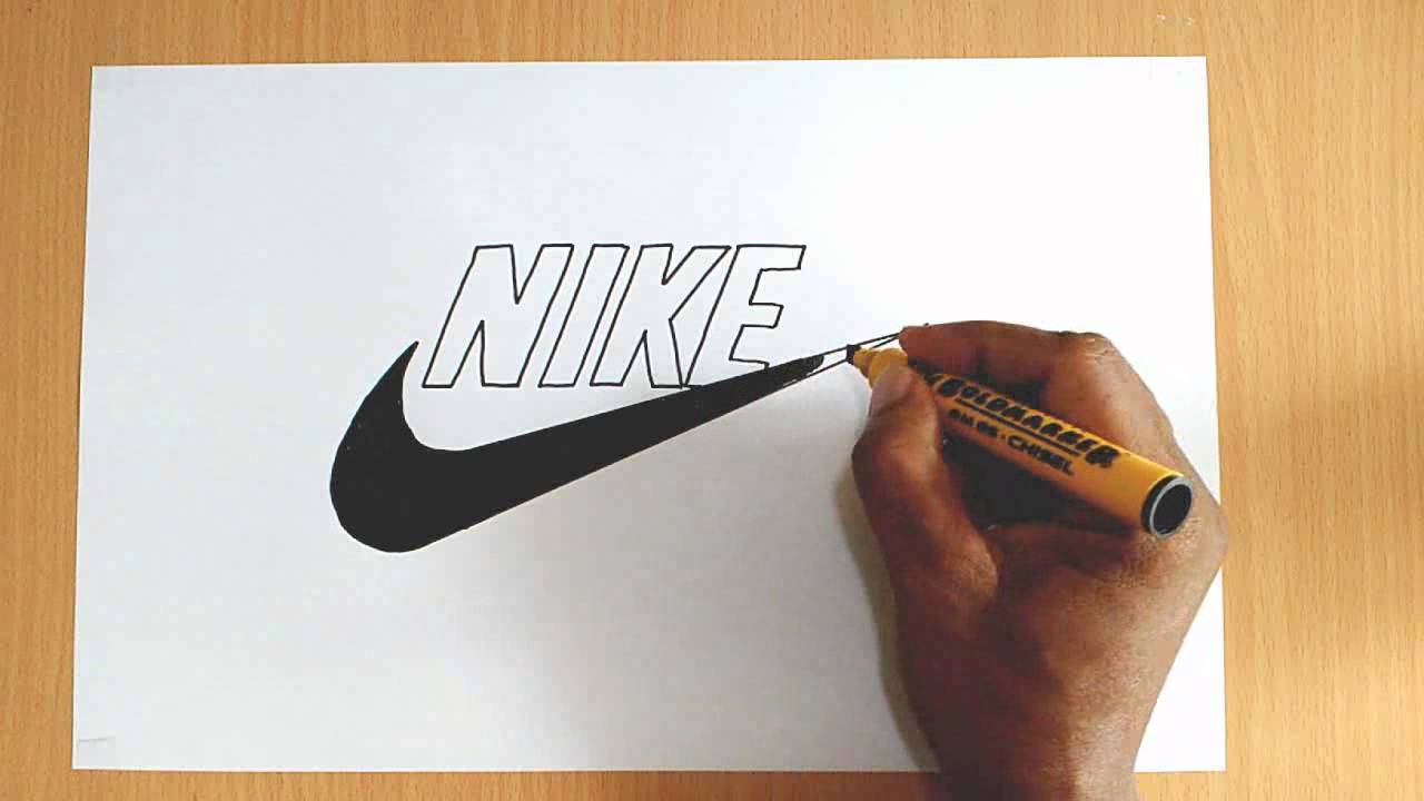 Catedral Noreste Habitual How to Draw the Nike Logo - YouTube