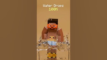 1 Million Water Drops 💦 Minecraft Fluid Simulation