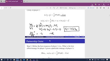 Game Theory Lecture 7 Part 1 (Cairo University FCAI)