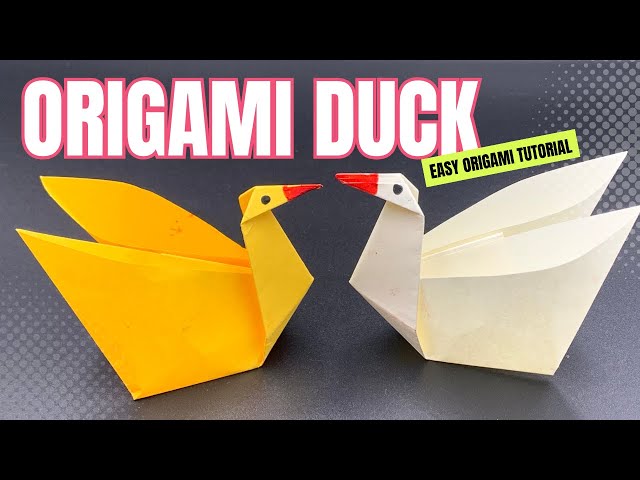 How to make an easy origami duck - Gathered