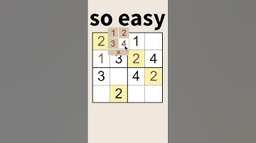 Sudoku 4×4 #shorts