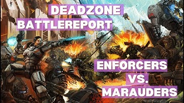 Mantic Games Deadzone Battle report - Enforcers vs. Marauders 125 pts - ENG