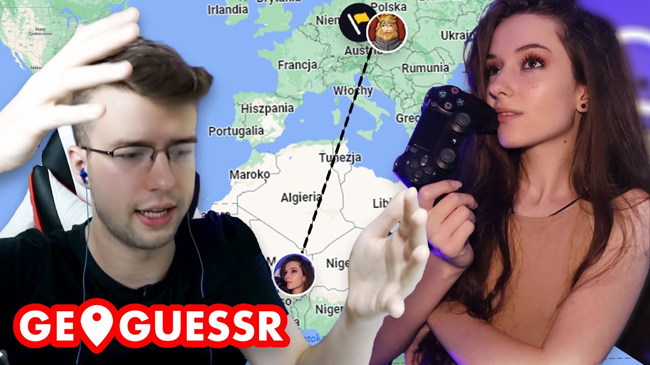 @graf uczy Streamerkę grać w GeoGuessr