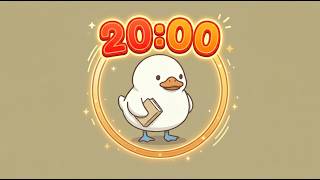 20 Minute Timer 🦆 Study Timer for Classroom Focus Soft Music