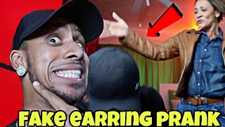 FAKE EARRING PRANK on Scary Coloured Mom! (Big mistake...)