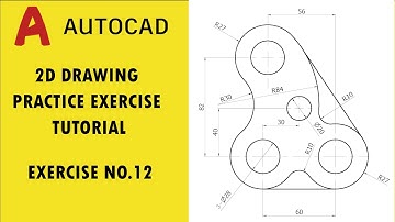 AutoCAD Practice Exercise No.13 | For Beginners to Pro | AutoCAD 2022 Tutorial.