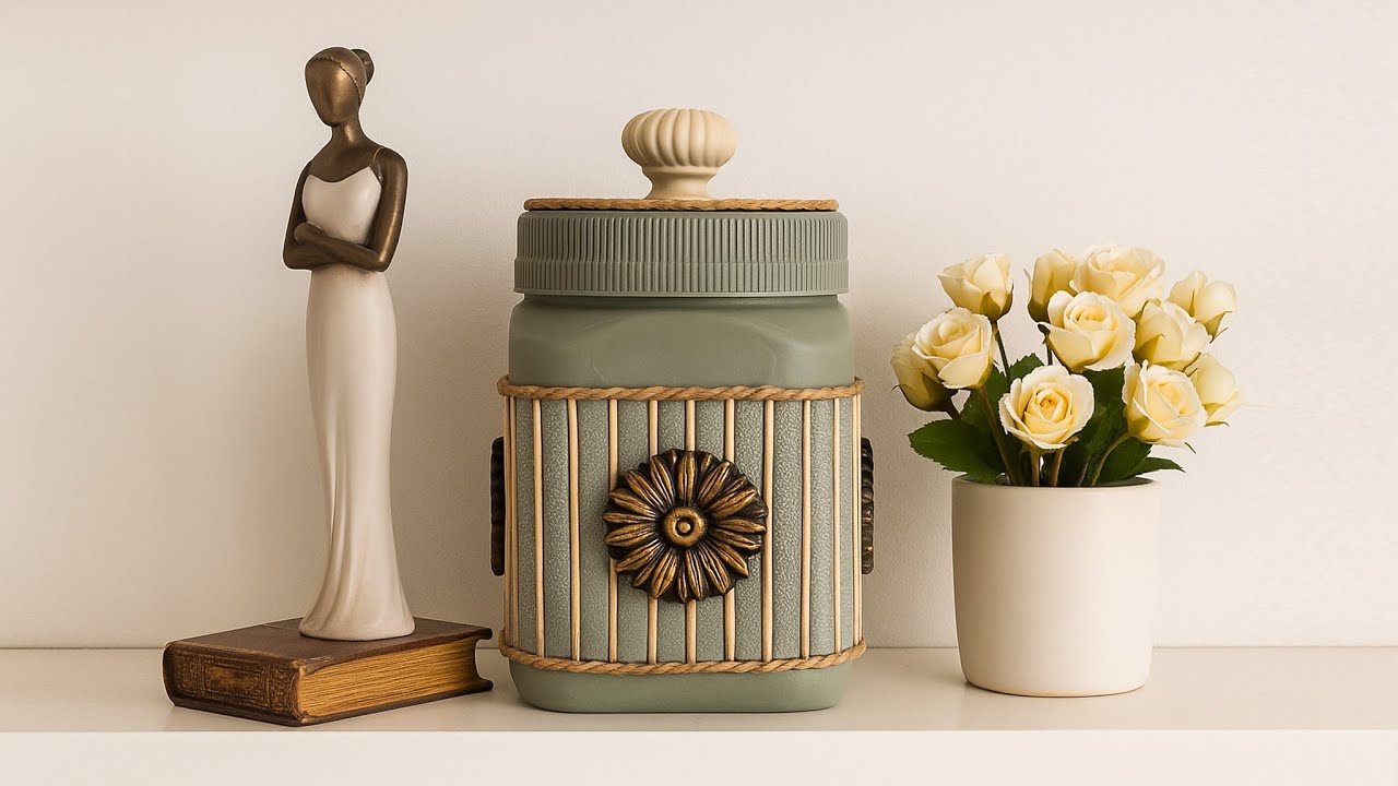 Не выбрасывайте! Из пластиковых банок можно творить чудеса! 🌼