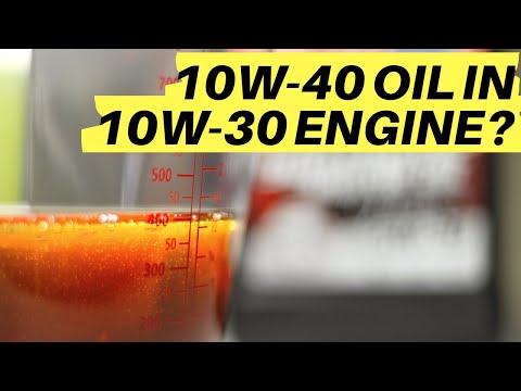 Video: Vad är skillnaden mellan 10w 30 och 10w 40 olja?