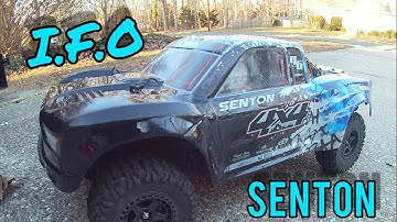 arrma senton 3s first big air ramp jumps!