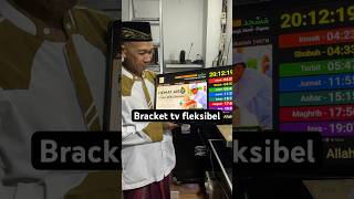 Bracket tv fleksibel. Led TV 22 inch. Jumat, 8/5/26. Masjid Agung Darussalam Serui