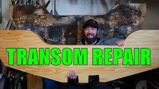 TRANSOM REPAIR STEP BY STEP!!  Replacing Transom in a Crestliner Aluminum Boat