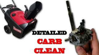 Detailed Carb Clean Craftsman Single Stage Snowblower