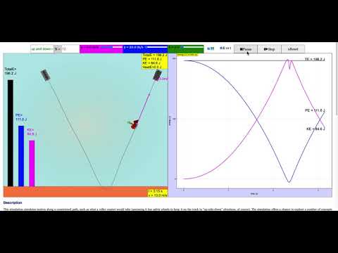 Roller Coaster Simulator JavaScript Simulation Applet HTML5