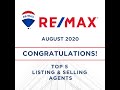 RE/MAX Crest|Masters Top 5 Agents August 2020