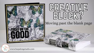 Moving Past the Creative Block: Easy stamped backgrounds using archival ink and Pan Pastels