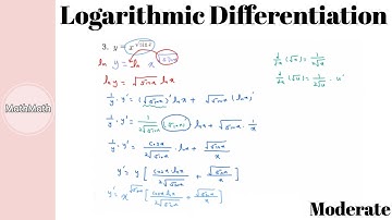Calculus - HOW TO: Logarithmic Differentiation (Moderate Level)