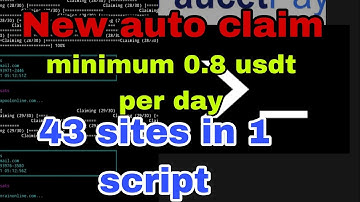 New termux Auto claim 43 sites | 100% working | v5| faucet claim