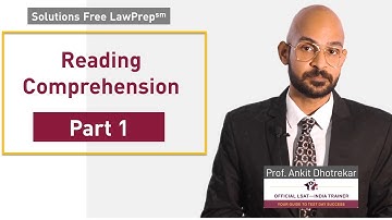 Free LawPrep Reading Comprehension Solutions | Ankit Dhotrekar | Part 1