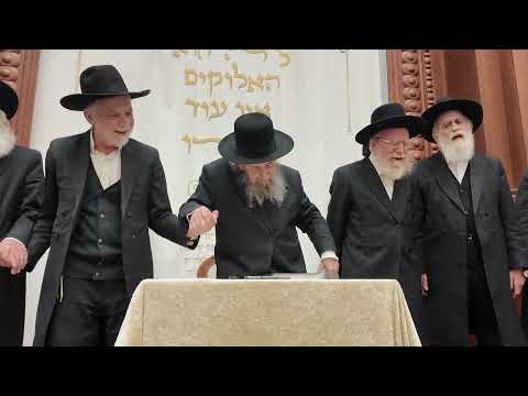 🪗כמו שמחת תורה: הריקודים הסוערים בישיבת בימ"ד עליון, מנהיג הדור הרב לנדו בריקוד עם ראשי ובני הישיבה