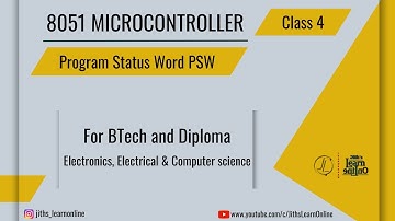 Microcontroller 8051| class 4 | PSW | BTech | BE | Diploma | ECE | EL