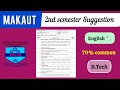 Makaut english 2nd sem suggestion #makaut  #english #btech