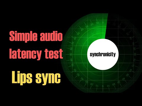 Simple Audio Latency Test - Lip Sync - Lippensynchronisation