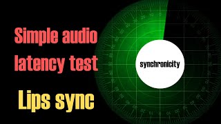 Simple Audio Latency Test - Lip Sync - Lippensynchronisation