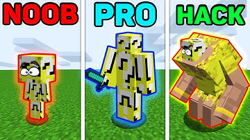 Minecraft NOOB vs. PRO vs. HACKER: SUPER LUCKY BLOCK MONSTER BATTLE in Minecraft!