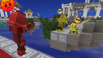 Trolling NOOB with New CHEERING Emote in BedWars! (Blockman Go)