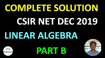 csir net Dec 2019 linear algebra