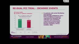 ESC Joint Session Highlights of ESC Congress 2017  Interventional Cardiology Marco Roffi