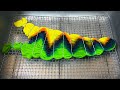 Tie dye pattern 525  diagonal wigwag tshirt tutorial liquid dye