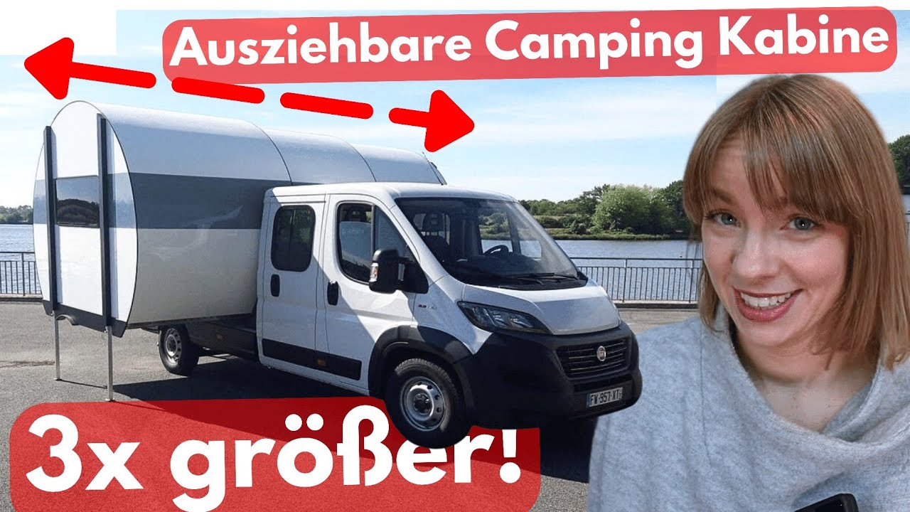 🤪 CAMPERVAN KABINE wird 3x größer in 1 Minute! Franzose erfindet Mega-Camper 2024 !