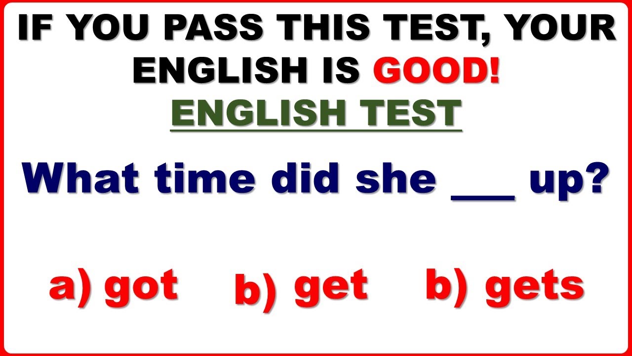 English Grammar Test ️ IF YOU Pass This Test YOUR ENGLISH Is Good! # ...